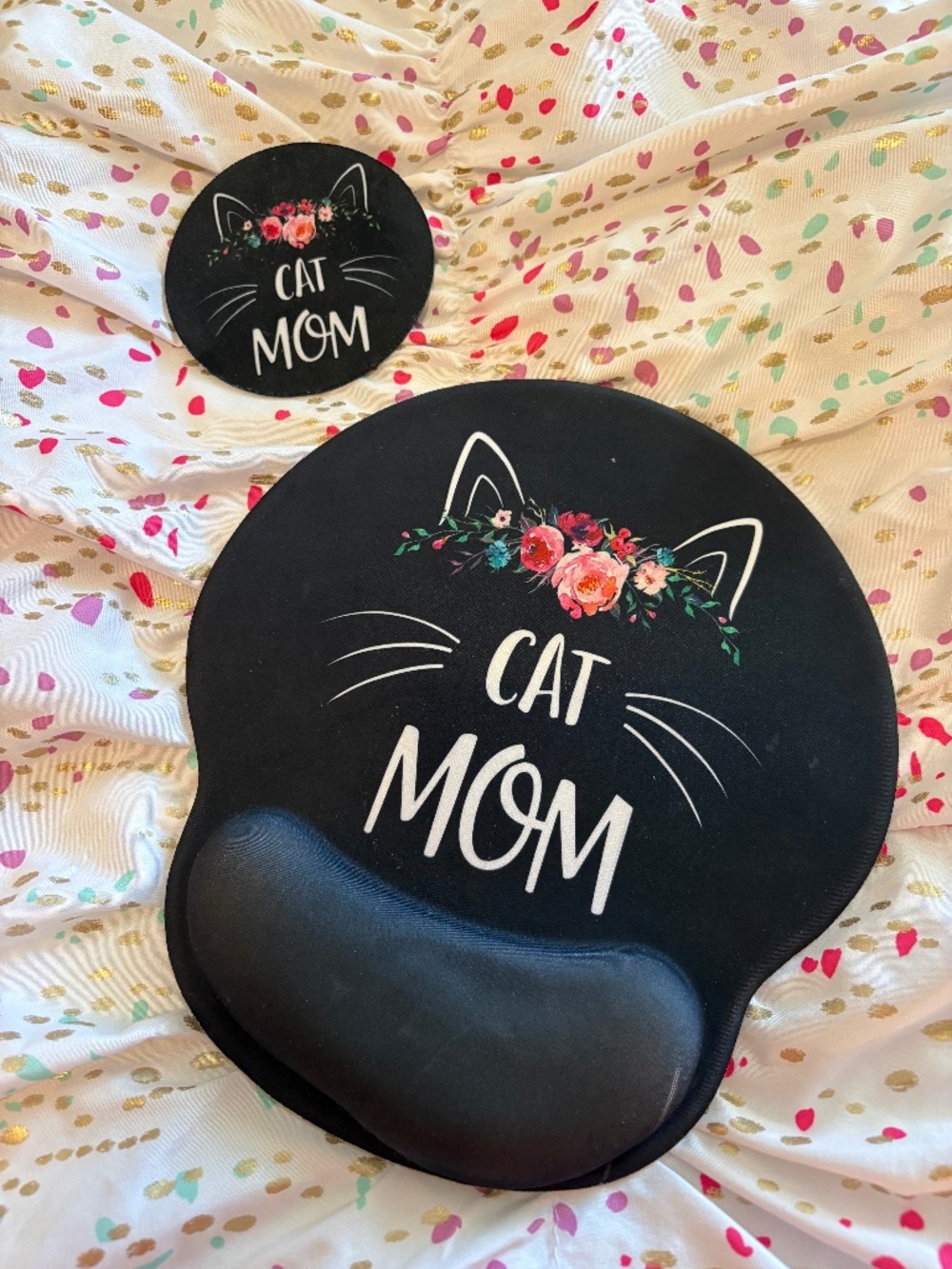 “Cat Mom” Mouse pad and coaster